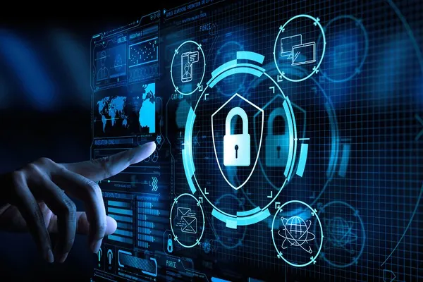 Biểu tượng đồ họa minh họa các lớp bảo vệ dữ liệu và an ninh mạng của game bài 789.